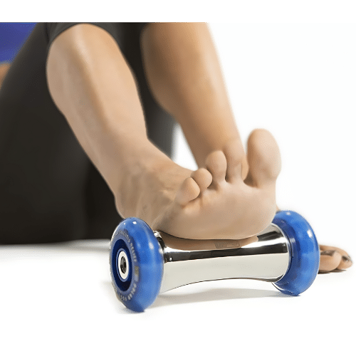 Ice roller used for ice therapy for plantar fasciitis.