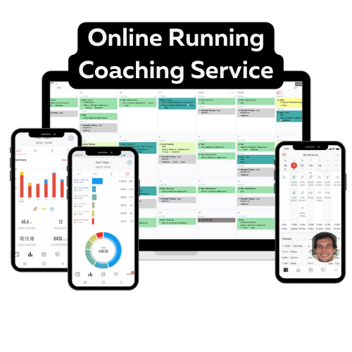 Showing an example of the service online running coach